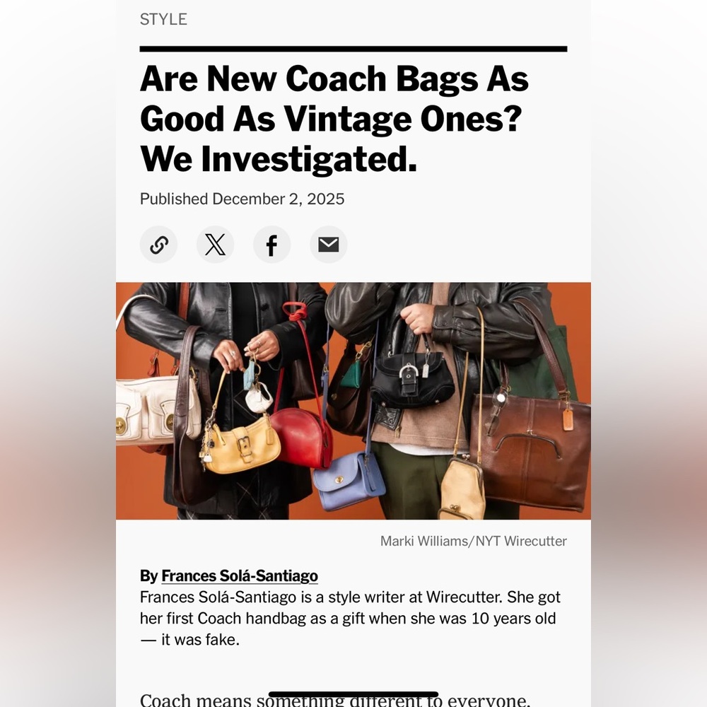 Coach bag